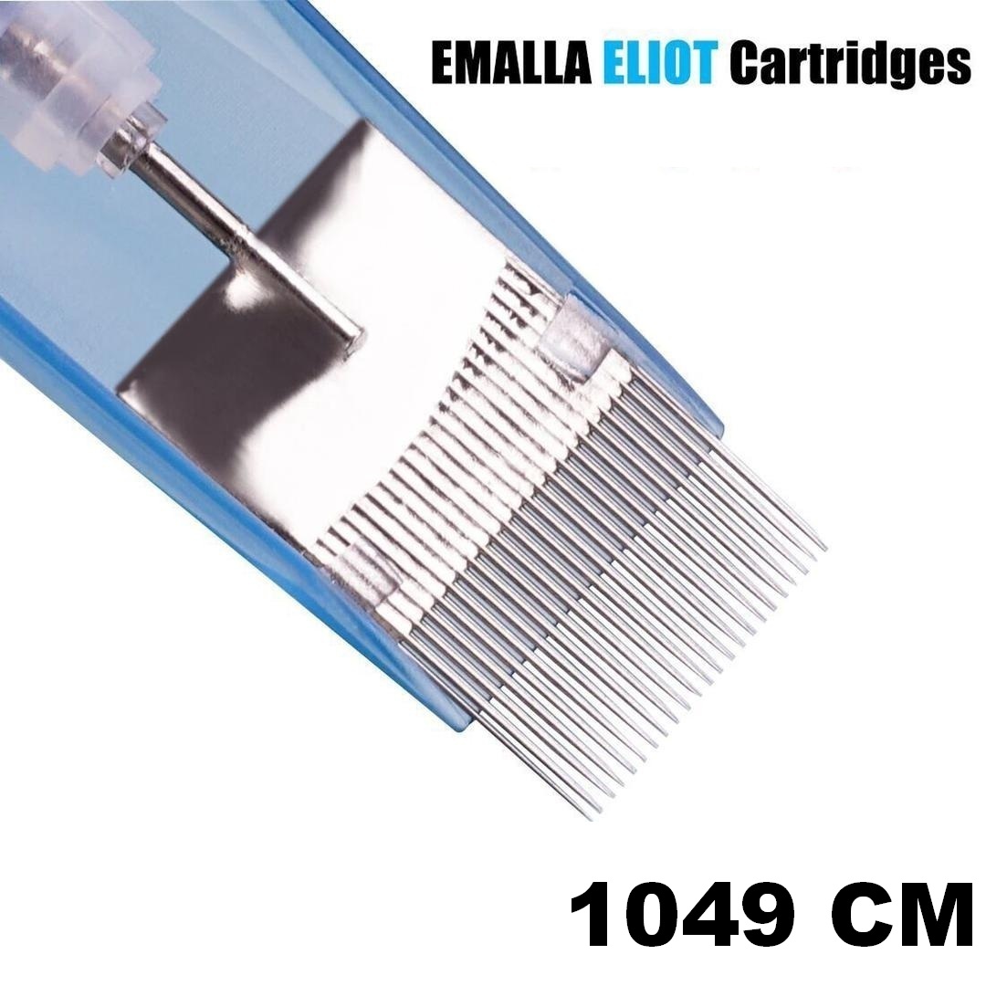 	Emalla-Cartridge-Needles Eliot Big Curved Magnum 1049 M1 Ø 30 Long Taper Con. 10pz